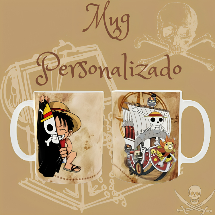 Mug - 11 Onzas Personalizado Luffy one pice