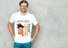 Camiseta Blanca Manga Corta – Arte Dragon Ball