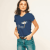 Camiseta Básica Azul Oscuro Dama