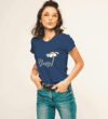 Camiseta Básica Azul Oscuro Dama
