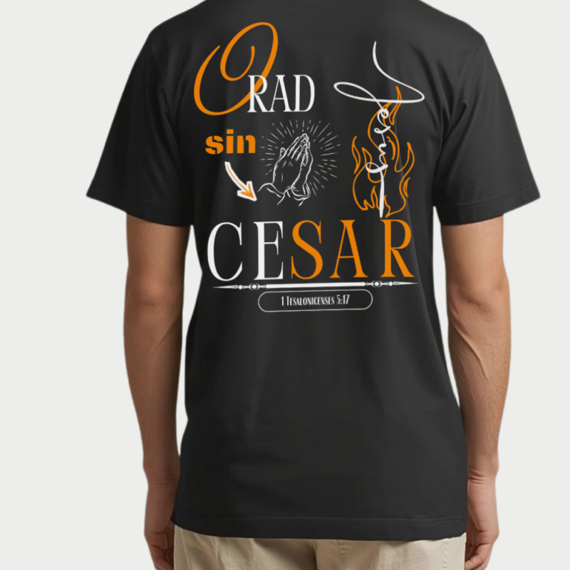 camiseta orad sin cesar camiseta negra
