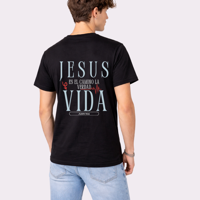 Camiseta Cristiana Jesús Camino Verdad y Vida | Juan 14:6