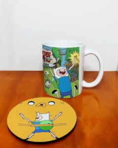 Mug + Portavaso Hora de Aventura