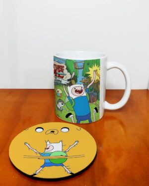 Mug + Portavaso Hora de Aventura