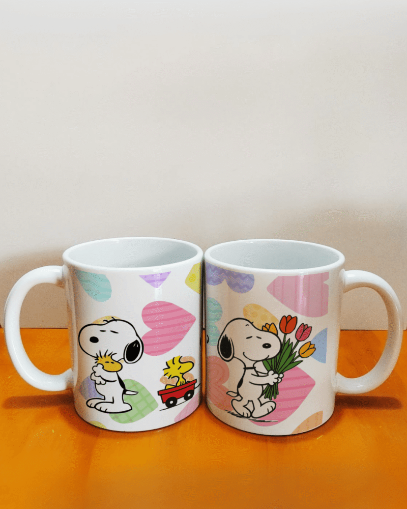 Mug Blanco Snoopy Love Personalizado 11 oz