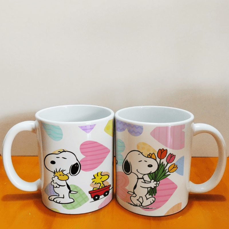 Mug blanco 11onz snoope love Mug Blanco Snoopy Love Personalizado 11 oz