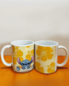 Mug blanco 11onz stish fondo amarillo 1 Mug personalizado 11 oz – Stitch Fondo Amarillo