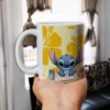 Mug blanco 11onz stish fondo amarillo Mug personalizado 11 oz – Stitch Fondo Amarillo