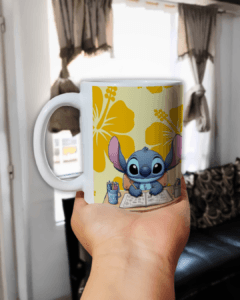 Mug personalizado 11 oz – Stitch Fondo Amarillo