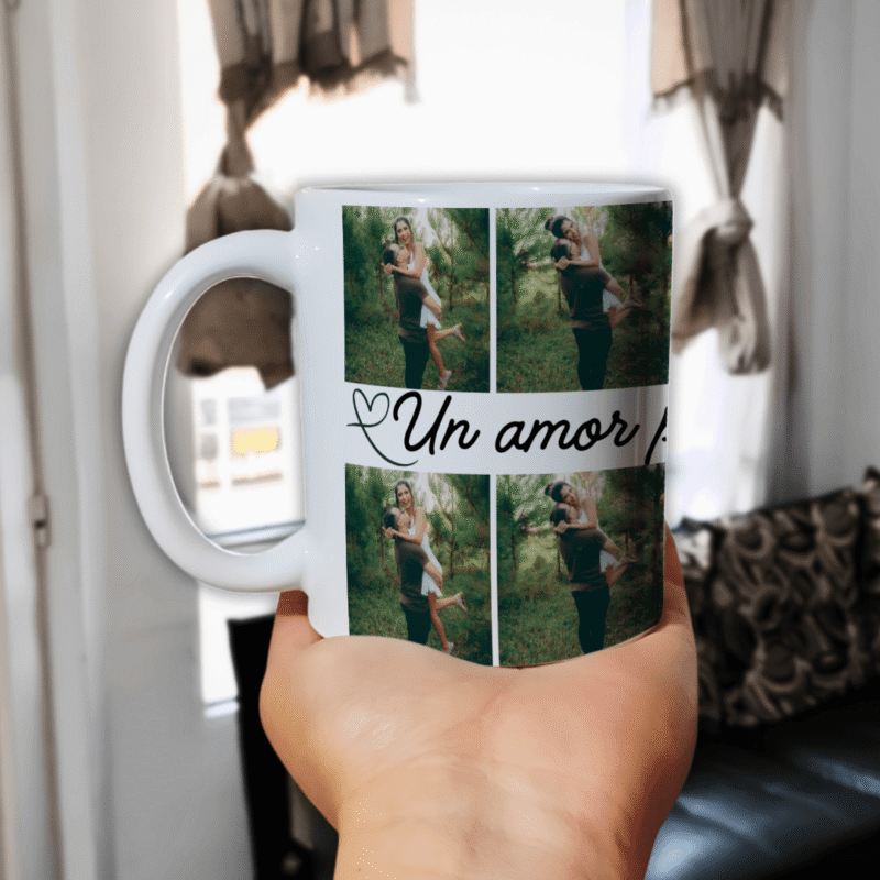 Mug personalizado 11 oz con fotos para pareja