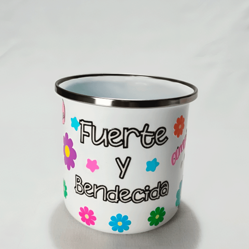 mug peltre 6onz fuerte y bendecida 3 Mug Peltre 6 onzas Fuerte y Bendecida personalizado, regalo personalizado
