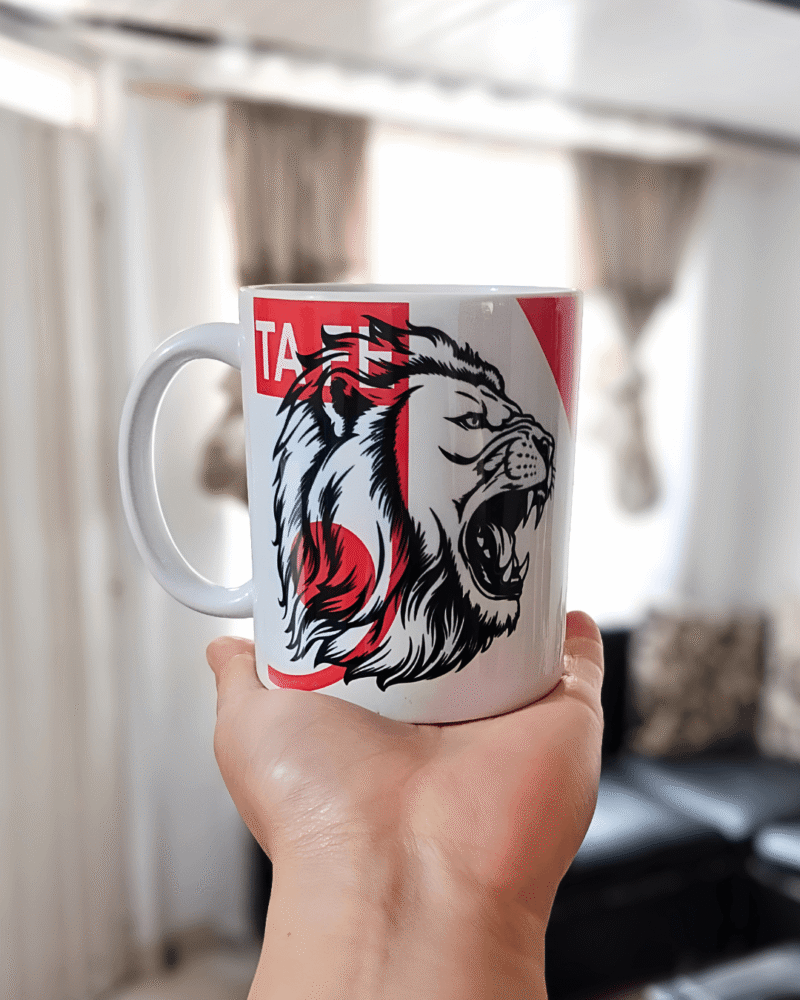 Mug tipo fan Independiente Santa Fe