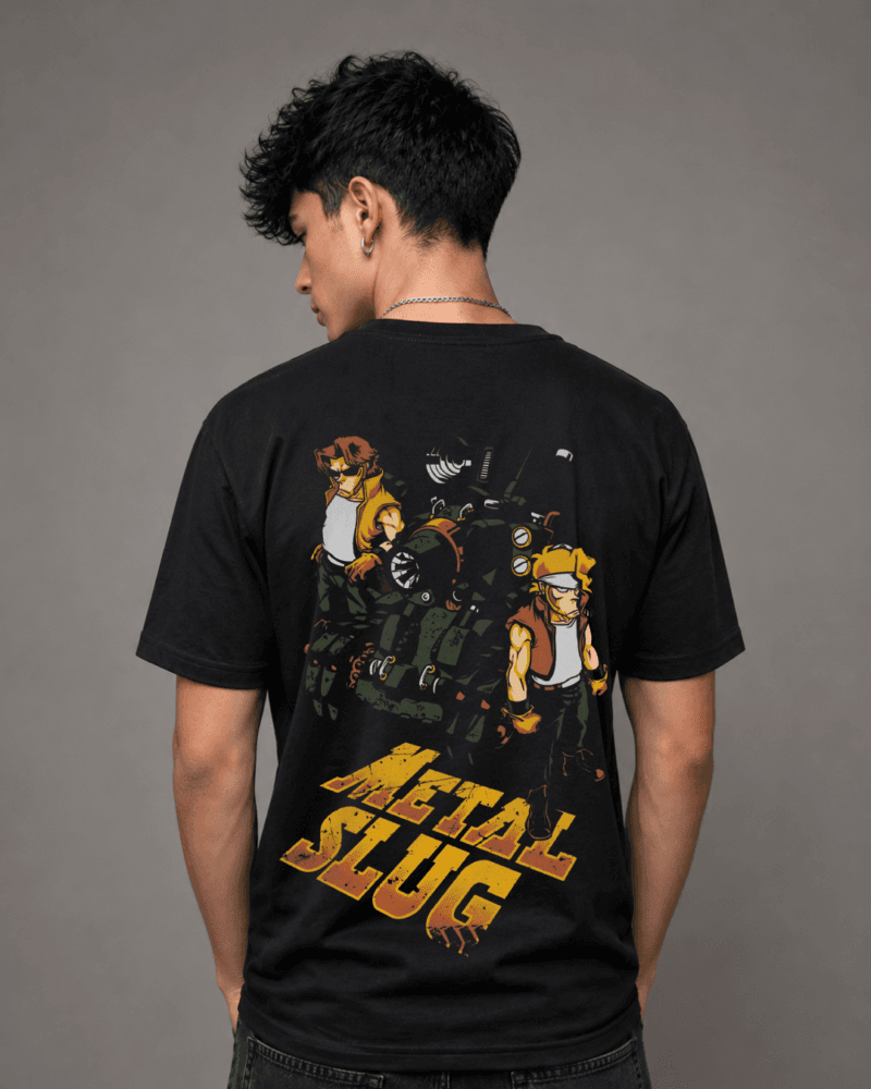 Camiseta Negra Metal Slug personalizada