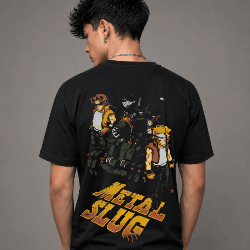 Camiseta Negra Metal Slug personalizada