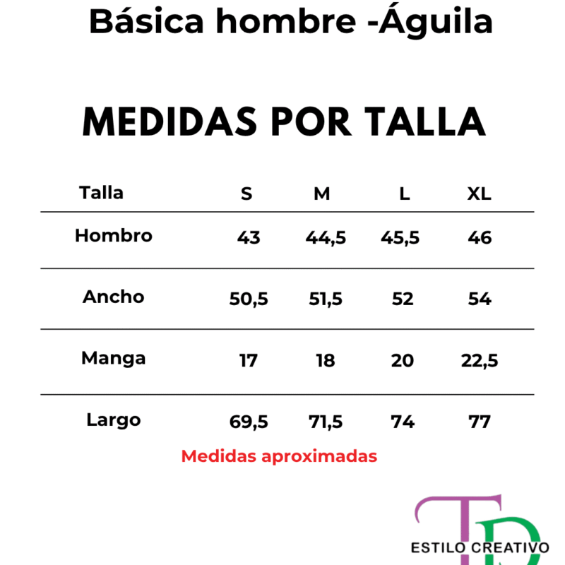 tallas Camiseta basica estampada hombre
