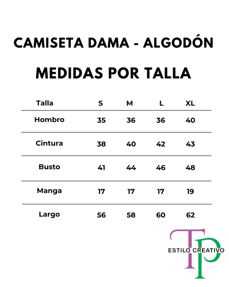 Talla camiseta Dama talla camiseta dama Typ estilo creativo