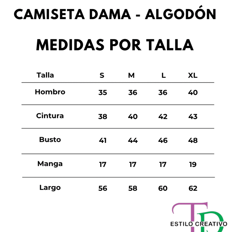 Talla camiseta Dama talla camiseta dama Typ estilo creativo