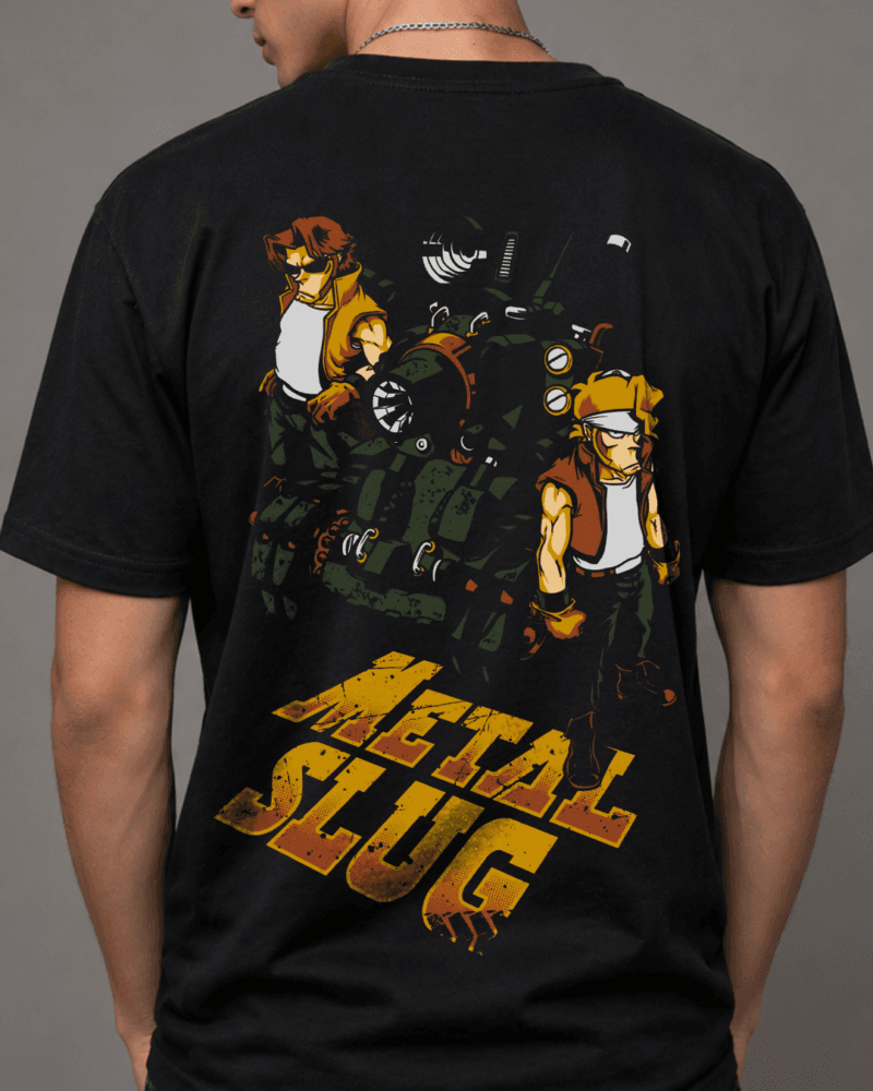 Camiseta Negra Metal Slug personalizada