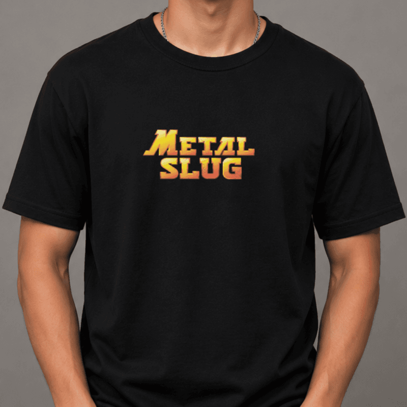 Camiseta Negra Metal Slug personalizada